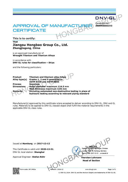 China Jiangsu Hongbao Group Co., Ltd. certificaciones
