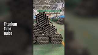 ¿Cómo elegir el tubo ciego de titanio adecuado?